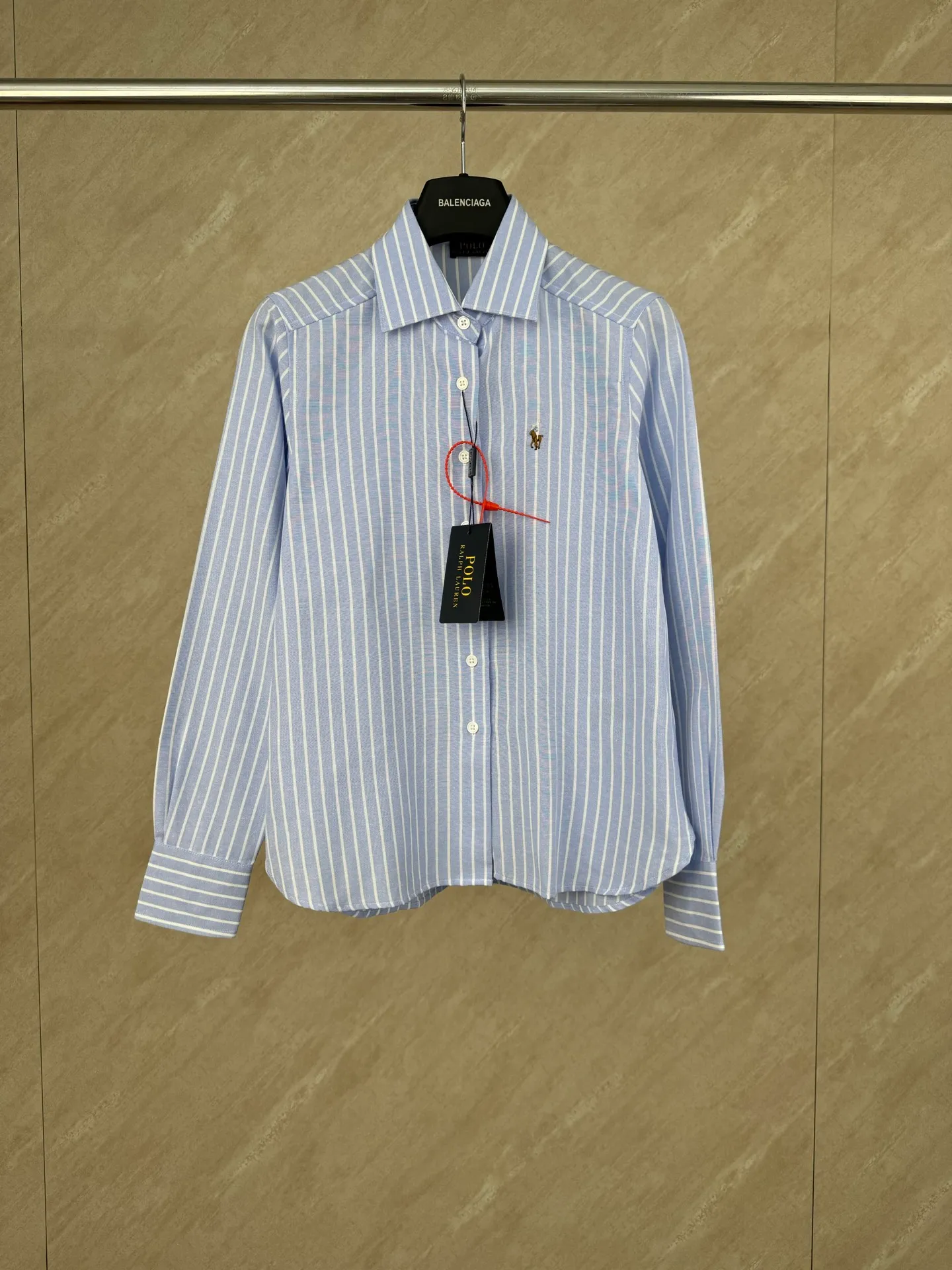 P360 polo Ralph Lauren striped lapel embroidered shirt size s/m/l/xl